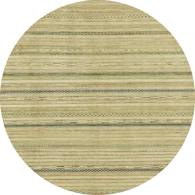 Abstract Indoor Rug, Round 5'