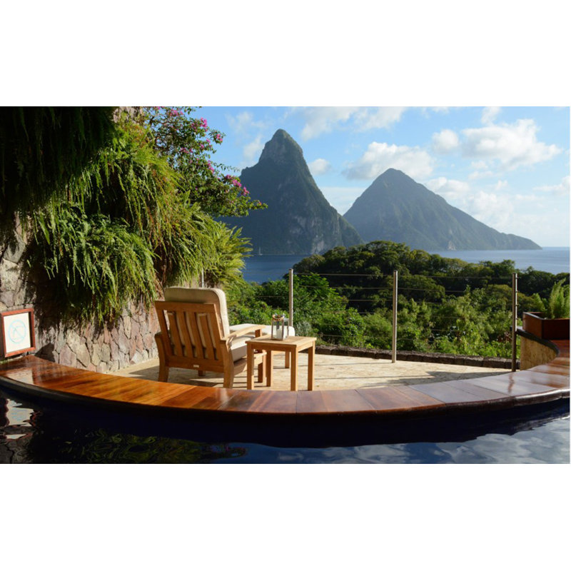 Monterey Teak Outdoor Deep Seating Lounge Chair, Spa
