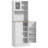 HOMCOM 66.5" Pantry Cabinet With Microwave Stand