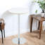 Table de salle à manger moderne en pierre frittée, base argentée élégante pour la maison
