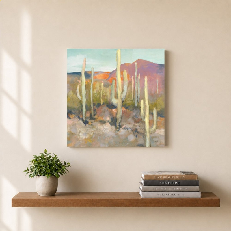 High Desert I par Julia Purinton - Impression sur toile, 30" H x 30" W