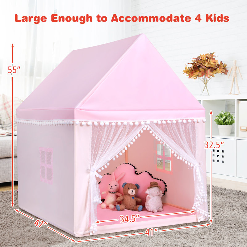 Maisonnette pour enfants 3 'x 4', Rose