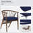 Outdoor Chair Cushions Set Of 4 Waterproof Seat Cushion For Patio Furniture With 3-Year Fade Resistant Removable Cover Attach Straps Hidden Zipper Round Corner For Yard Garden
