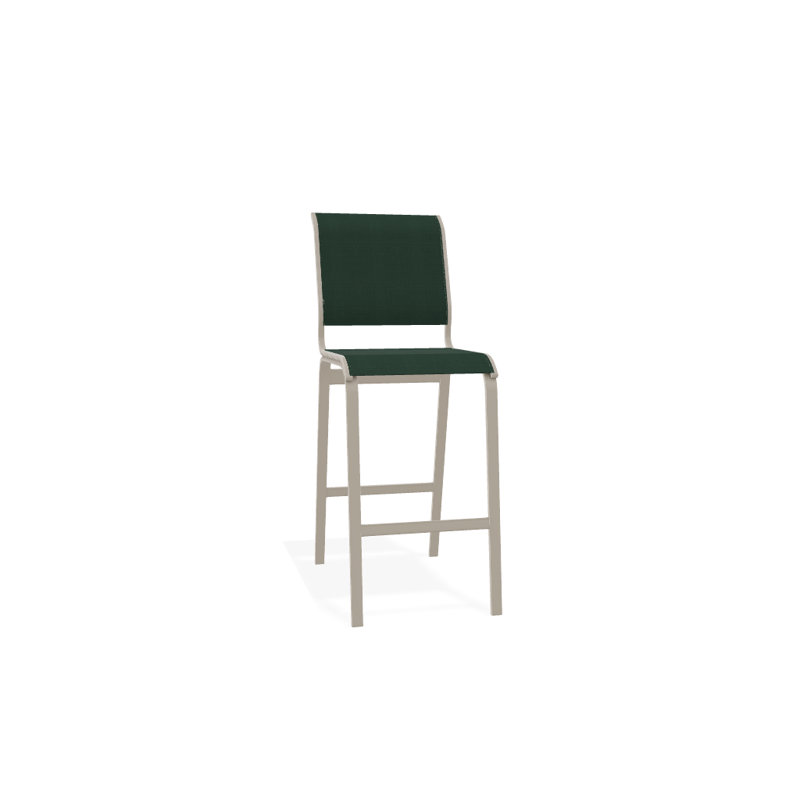 Tabouret de bar 29,5 po Holna, Vert forêt 22D Sunbrella® vert, Désert texturé