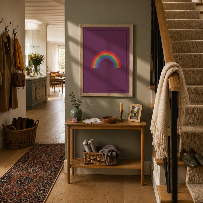 Spectrum Arc Minimalist - Print, A1 - 84.1 x 59.4 cm, Oak