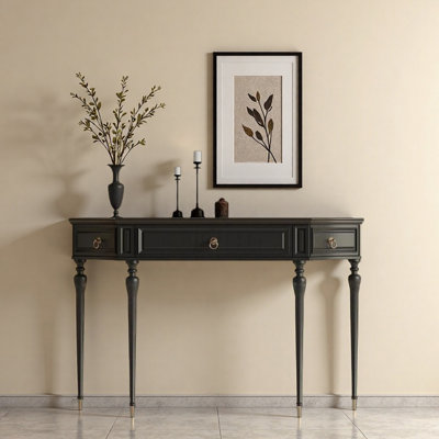 French Light Luxury Solid Wood Console Table