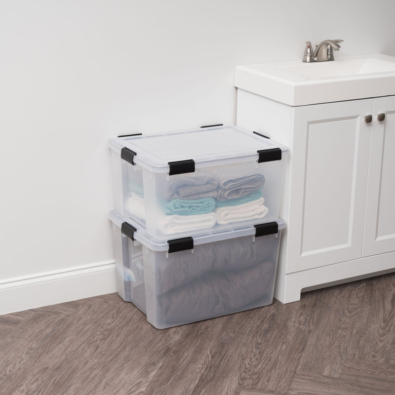 IRIS 46 pte / 11,5 gallons Sac de rangement résistant aux intempéries, H 11,75 po x l 15,75 po x P 19,7 po, Clair
