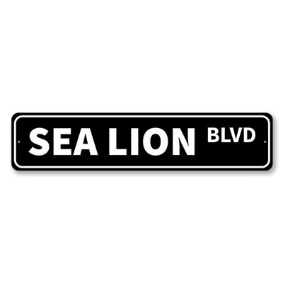 Plaque en aluminium Sea Lion