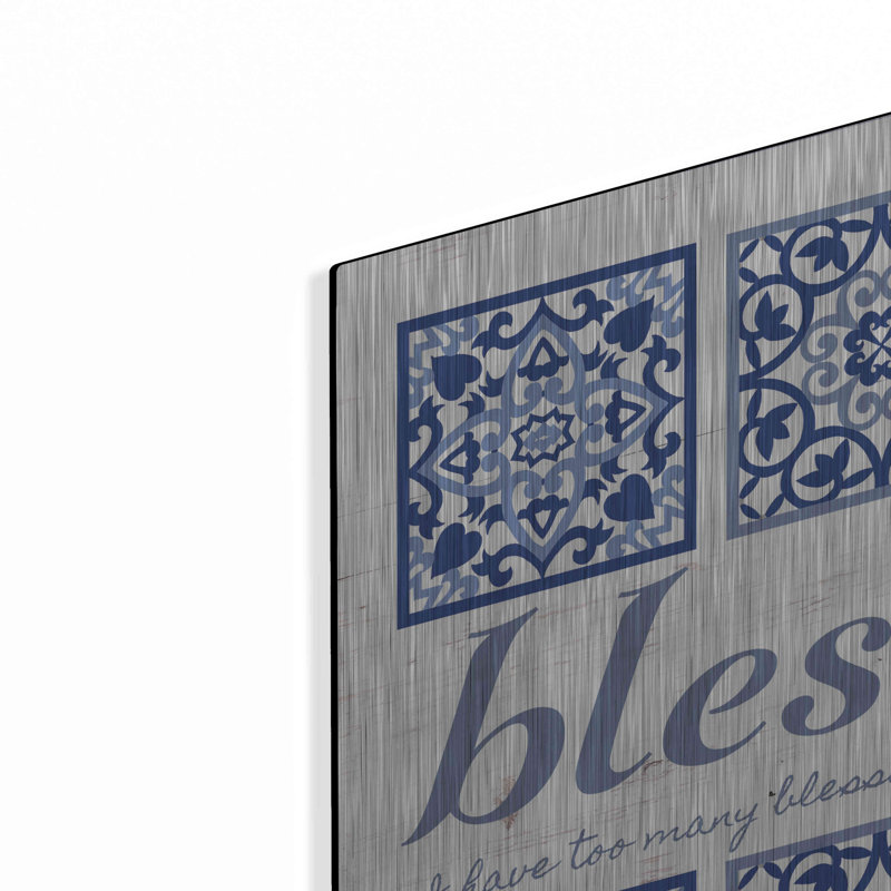 Blessed Tile' by Cindy Jacobs, Metal Wall Art, 24" H x 24" W