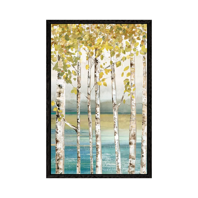 Down By The River II by Allison Pearce - Painting on Canvas, 101.6 cm H x 66.04 cm W, Black Framed Canvas