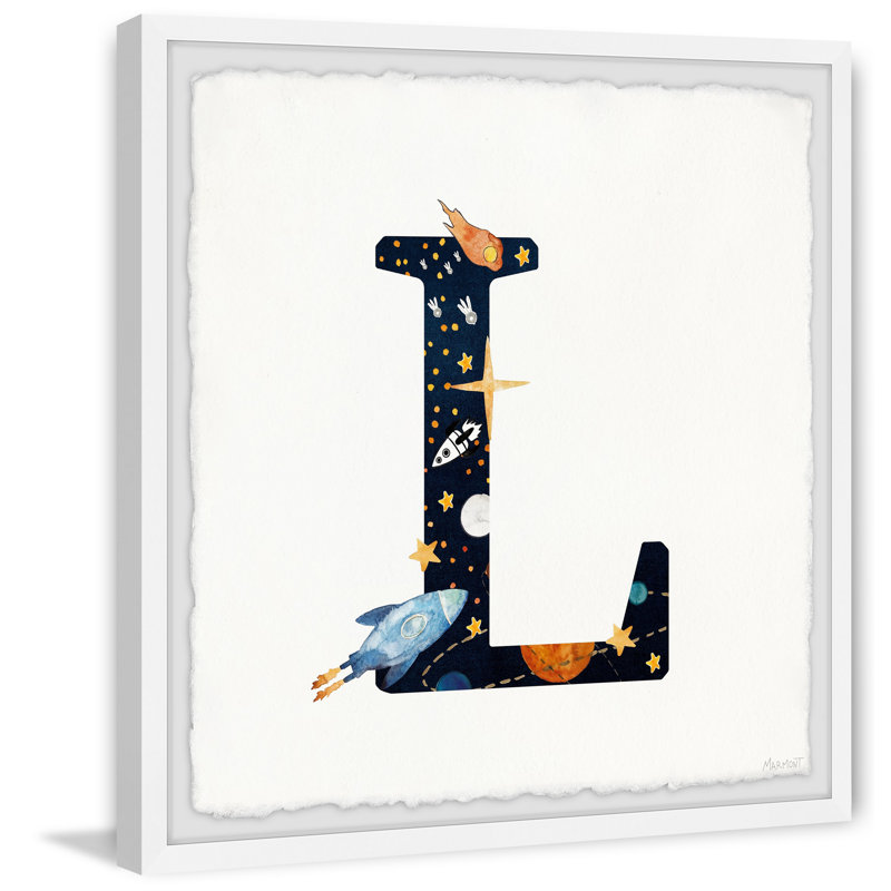 «Bilodeau L Is for Lion», reproduction encadrée, H 12 po x l 12 po x P 1,5 po