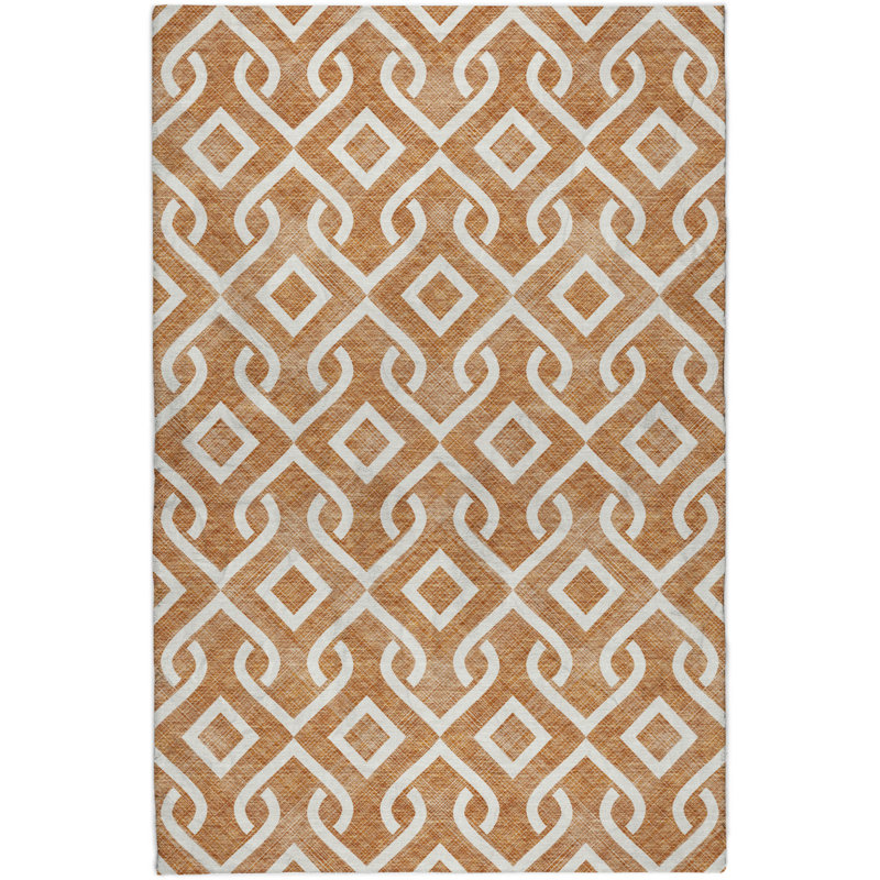 Tapis à poil long de qualité supérieure lavable à la machine ADS621, Paprika, 3 pi x 5 pi