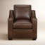Fauteuil d'appoint en cuir Cranbrook-73336722