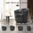 Leather Upholstered Swivel Barrel Chair,No Assembly Required-920848713