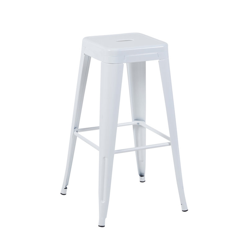 Tabouret à hauteur de comptoir 30 pouces, Blanc