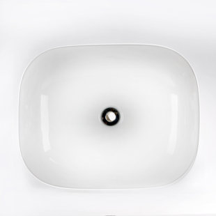 Lavabo de salle de bain ovale en céramique pour bateau Ricasso