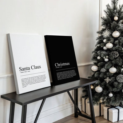 Noir & Noel Set of 2 Canvas Prints