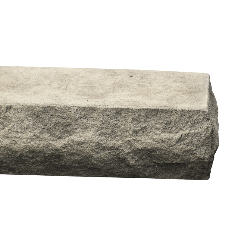 Natural Cut Stone Edge Non-Combustible Mantel Shelf, Mist, 60"