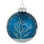 Ornement boule de verre bleu