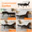 King Adjustable Bed with 10'' Memory Foam Mattress, Massage, Zero Gravity, Wireless Remote & App Control-380518500