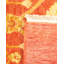 Tapis orange / sable noué à la main de conception unique Shanitra 7 pi 8 po x 9 pi 9 po