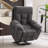 39.76" Wide Oversize Ultra Microfiber With Super Soft Padding Electric Lift Assist Reclining Chair With Massage Heating & Cup Holders & USB & Side Pocket-70078838