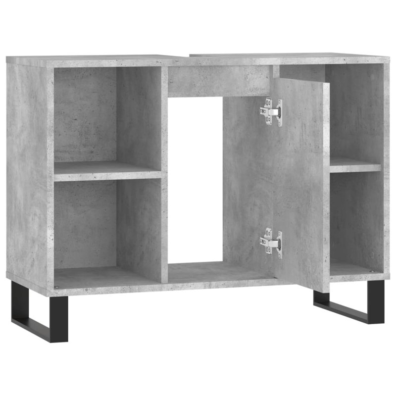 Adriene Freestanding Bathroom Cabinet, Concrete Grey