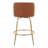 Swivel Upholstered Counter Stool with Metal Frame-94398876