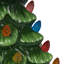 Arbre de Noël festif en céramique 10 po avec pile Rotati Estate style Estate
