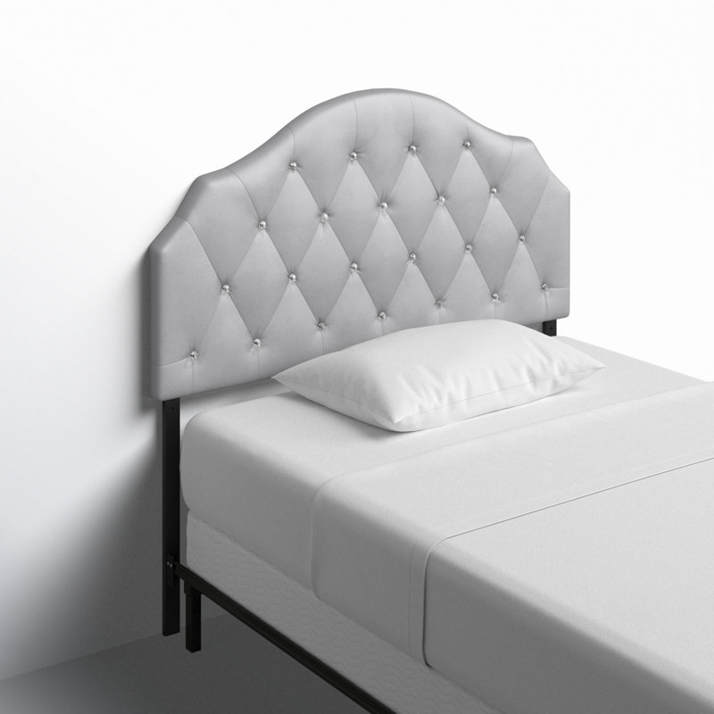 Ameer Upholstered Headboard, Silver Gray, Full