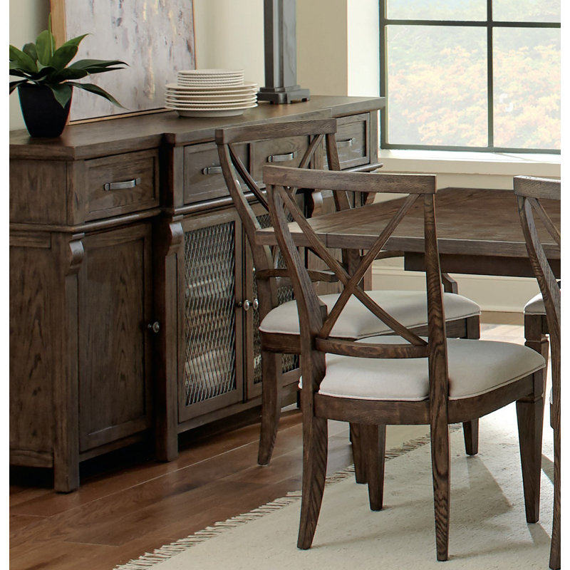 Wexford Antique Brown 72.25'' Oak Grain Sideboard with Storage