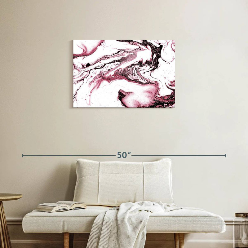 Abstrait prune Avery, H 20 po x l 30 po