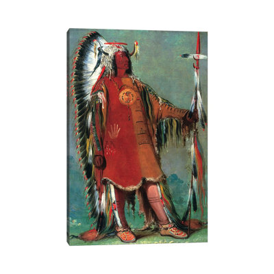 Catlin: Mandan Chief, 1832 by George Catlin - Painting on Canvas