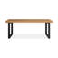 78.74" Brown+Black Rectangular Solid Wood+Steel desk-2105187988