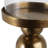 Modern Metal and Glass Pillar Candle Holder with Decorative Iron Base-1806618534
