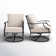 Argirios Metal Patio Swivel Chair with Cushions (Set of 2)