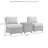 2 - Person Modular Patio Conversation Set with Cushions-70691719-70691721