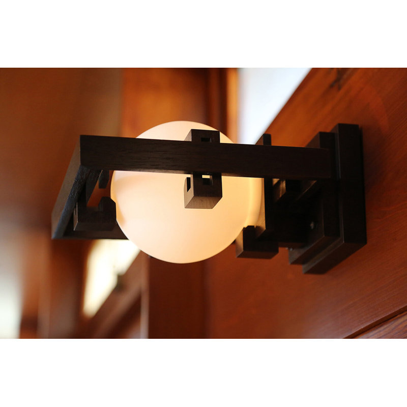 Robie 1 - Light Flush Mounted Sconce, Walnut