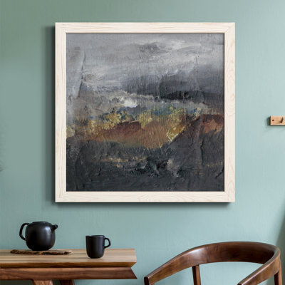 «Mountains In The Mist I», toile encadrée de qualité supérieure - prête à être accrochée