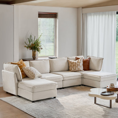 Talani Modern Storage Convertible Sectional Sofa With 1.5X Extra-Wide Seat