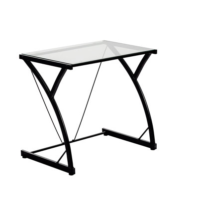Glass Top Computer Desk