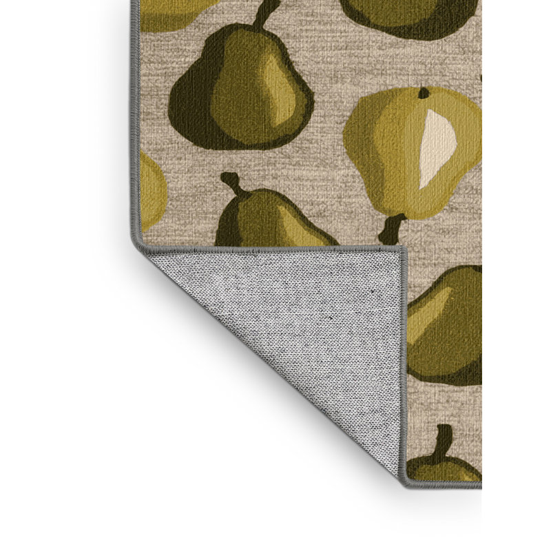  Tapis lavable poire Nashi, Rectangle 4pi x 6 pi