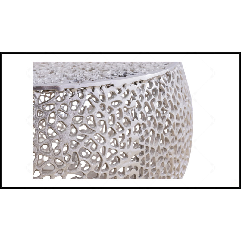 Table basse ronde, Argent argent