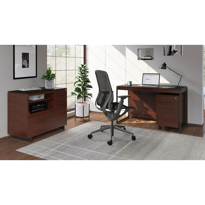 Sequel 20 3 - Drawer File Cabinet, Chocolate Stained Walnut