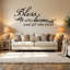 Décalcomanie murale «Bless this home and all qui entre» -1184210771-1184210775