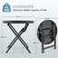 Parshall Round Metal Folding Outdoor Side Table , 46cm W x 46cm D