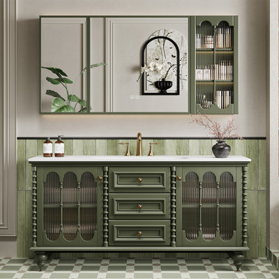 Armoire de salle de bain de style français rétro