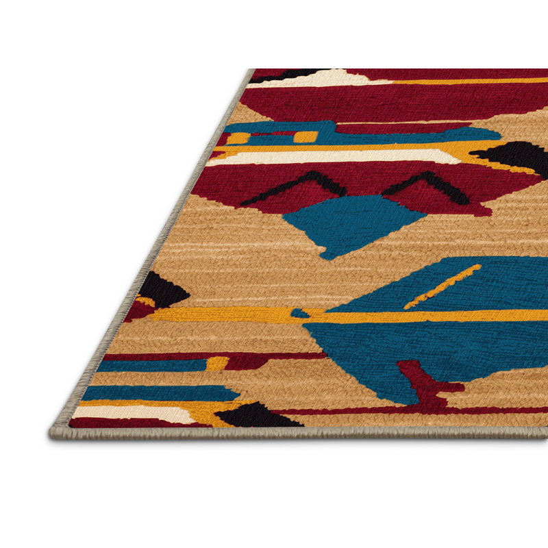 Tapis de transport brun lavable à la machine, Rectangulaire 8 pi x 10 pi
