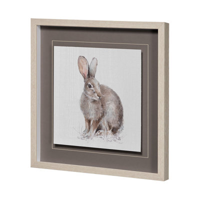 Forest Friends XII (Deer) by Lisa Audit Hand Embelished Textured Framed Art Print Matted under Glass