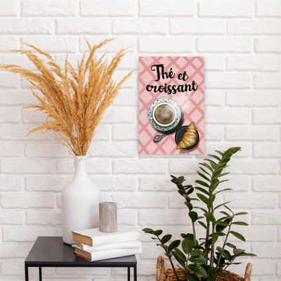«Warm Tea And Croissant», art mural